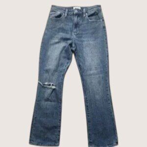 Pistola Women's Denim Blue Jeans Medium Wash Distressed Size 26 Straight Leg